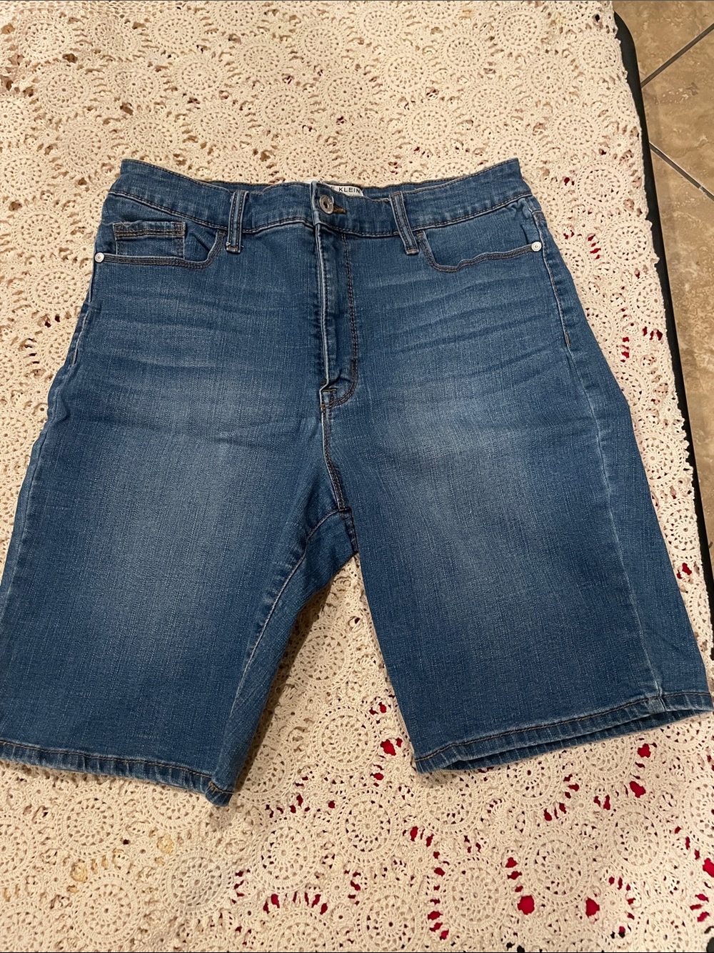 Anne Klein Men's Medium Blue Denim Jean Shorts